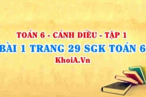 Bài 1 trang 29 SGK Toán 6 tập 1 Cánh Diều